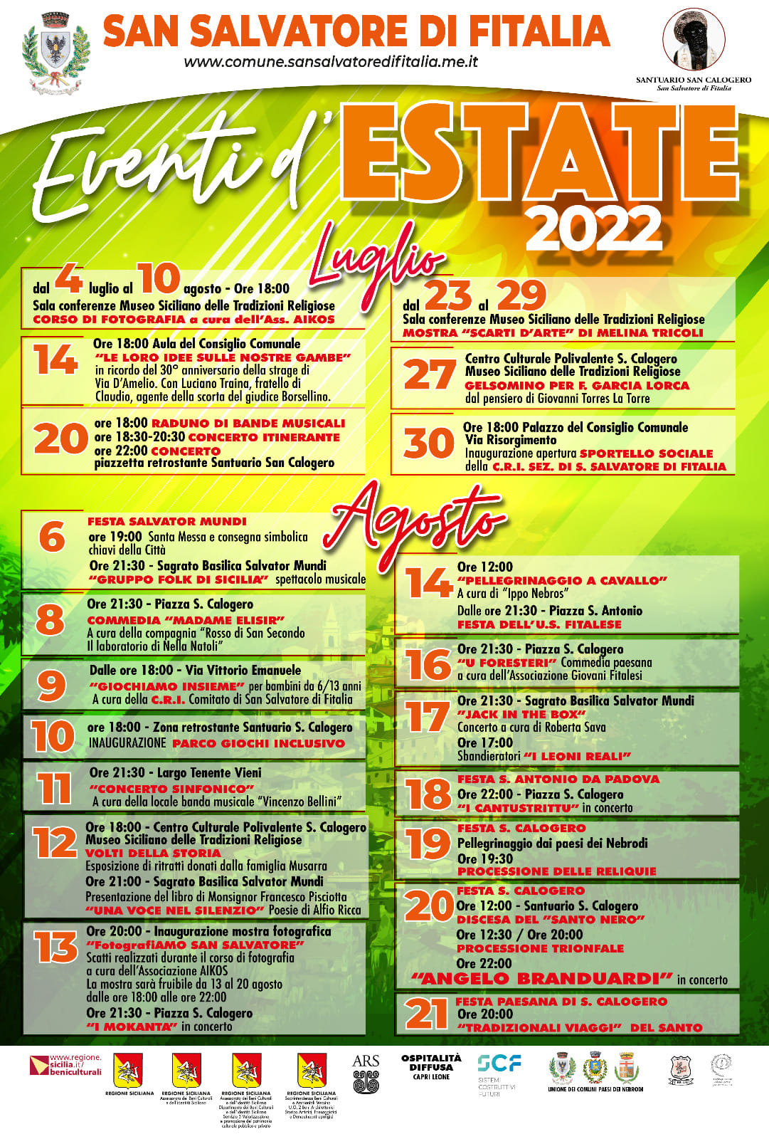 Calendario Eventi San Salvatore di Fitalia