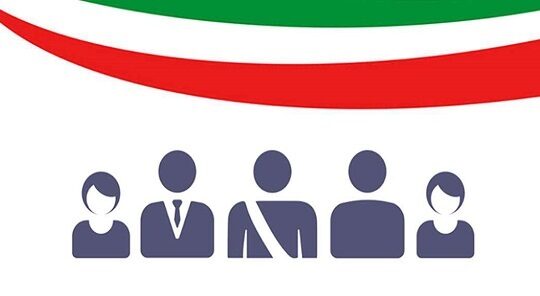 tricolore con uomini e donne