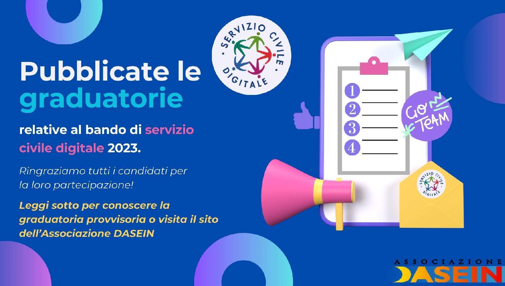 Pubblicate le graduatorie